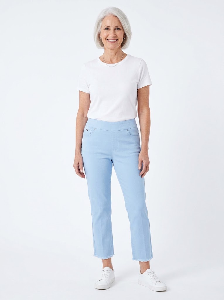 Lisette Hampton Cotton Twill 24" Crop Flair Pant