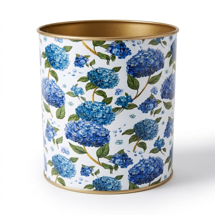 Hydrangea Decorative Metal Planter &amp; Bin - 3 Sizes