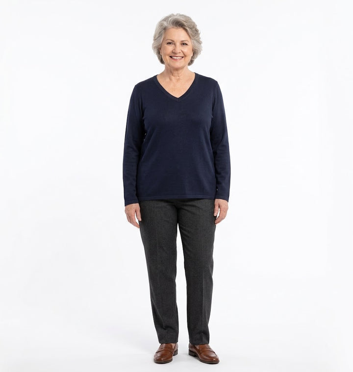 V-Neck Sweater Navy